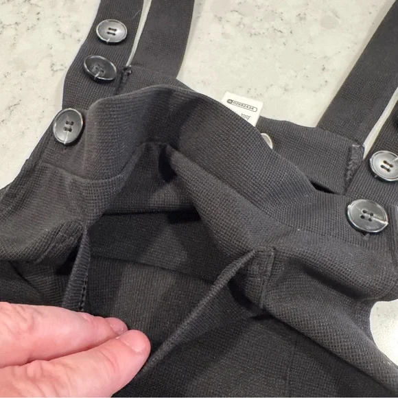 Halara Women's S Black Overalls Adjustable Strap Pockets Wide Leg Baggy Casual - Picture 10 of 13